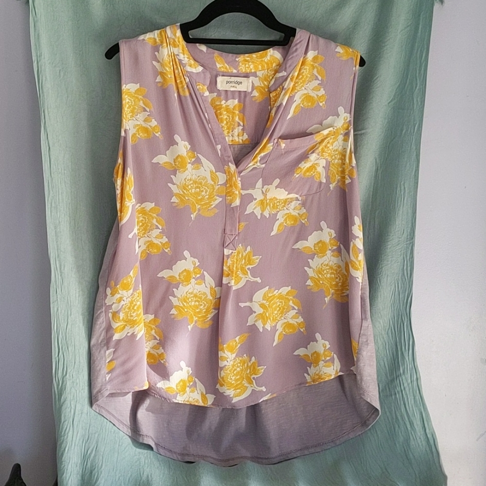 Floral Print Anthro Porridge top